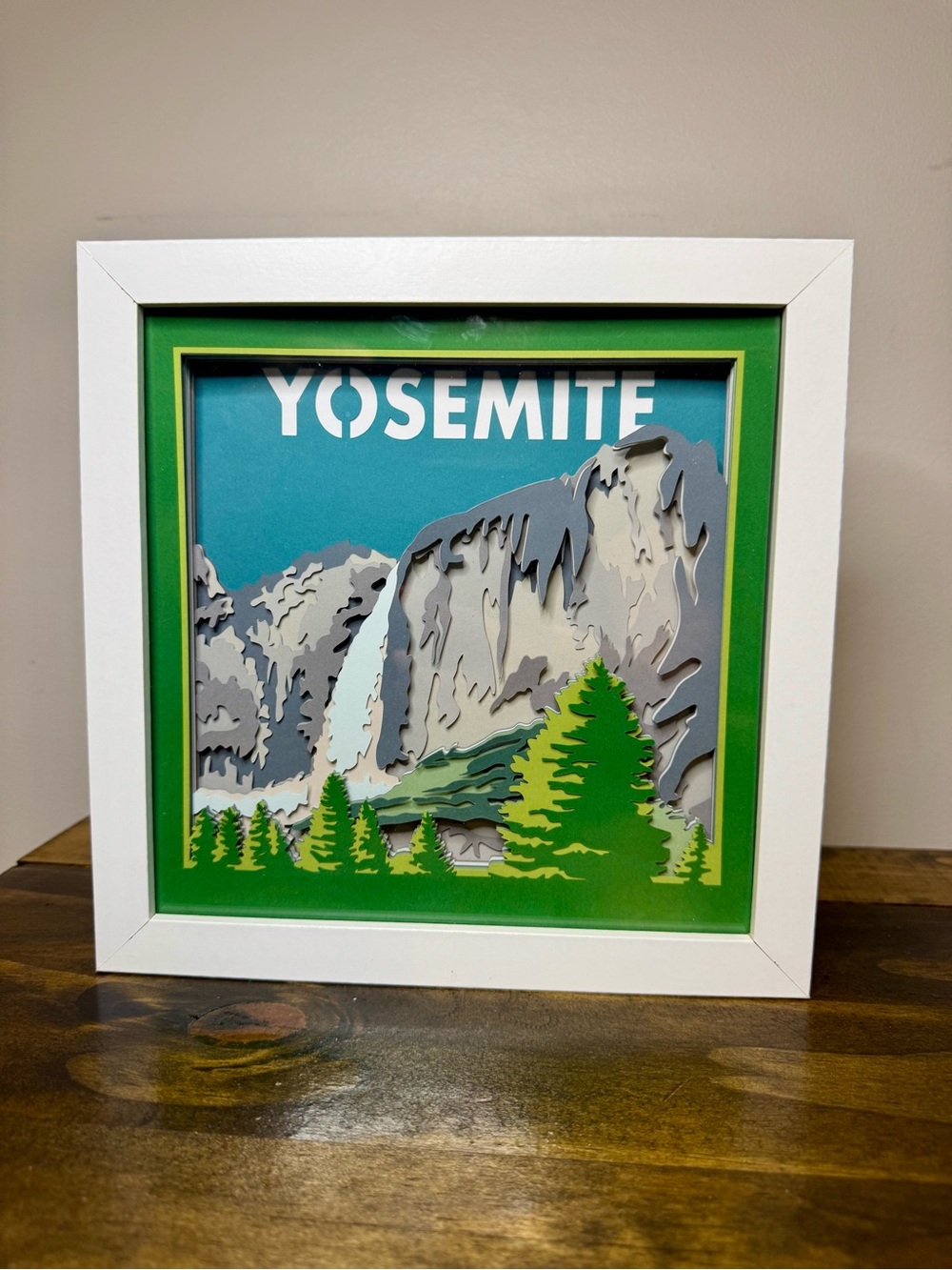 3D Yosemite National Park Shadowbox